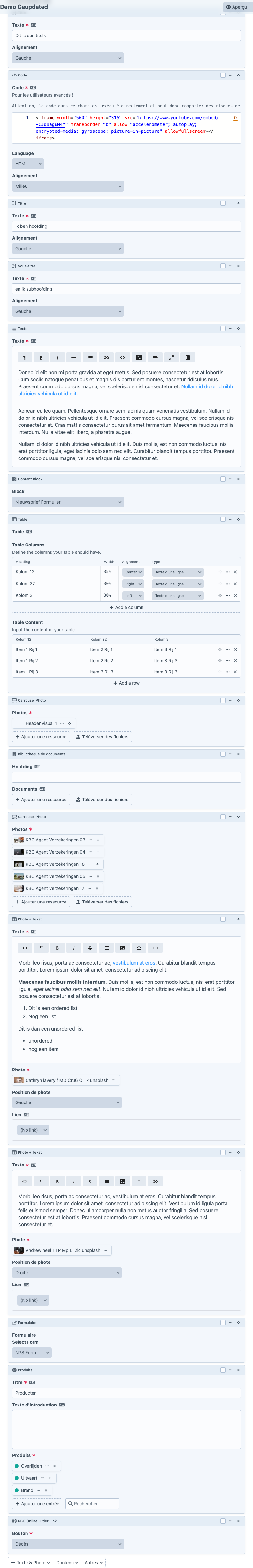 Bloc Code QR dans le Content Builder